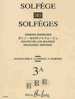 Volume 3A - S/A - Solfège des Solfèges Lavignac Partition Solfèges