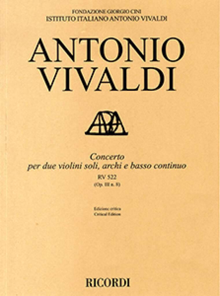 Concerto VII, RV 567 (OP. III, N. 7) - VIVALDI - Partition