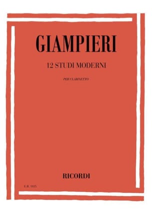 12 Studi Moderni Alamiro Giampieri Partition Clarinette