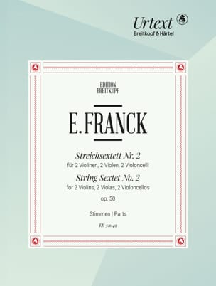 String Sextets No. 2 in D major Op. 50 - Eduard Franck - Partition