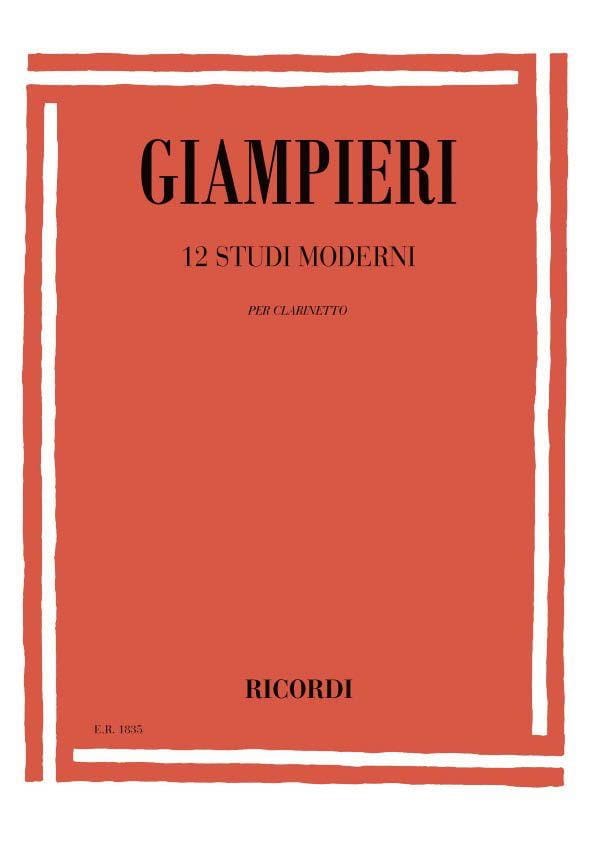 12 Studi Moderni Alamiro Giampieri Partition Clarinette