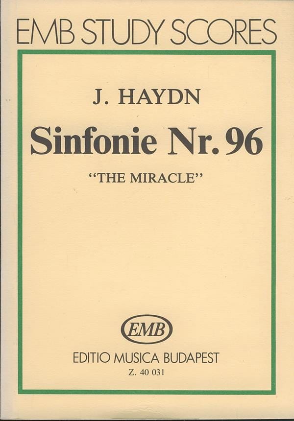 Symphonie Nr. 96 Le Miracle - Partitur - HAYDN - Partition