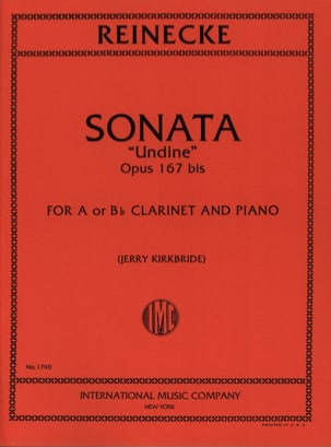 Sonate Undine - Clarinette Carl Reinecke Partition Clarinette