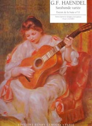 Sarabande Variée HAENDEL Partition Guitare