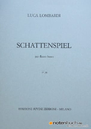 Schattenspiel - flauto basso Luca Lombardi Partition Flûte traversière