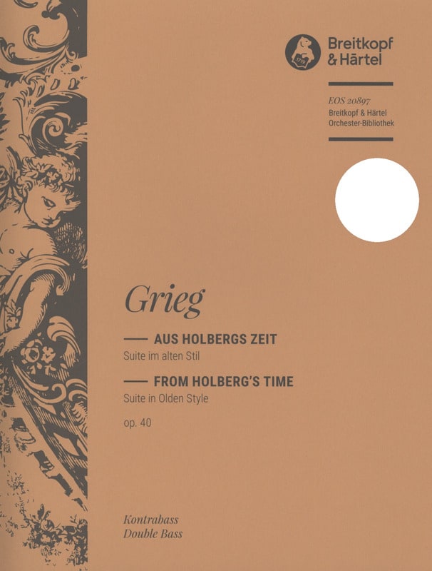 Suite Holberg op 40 - GRIEG - Partition - MATÉRIELS D'ORCHESTRE