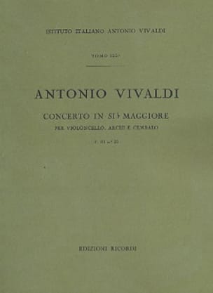 Concerto en Sib Maj. - F. 3 n° 25 - Partitura - VIVALDI - Partition