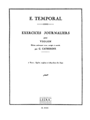 Exercices journaliers - Volume 2 E. Temporal Partition Violon
