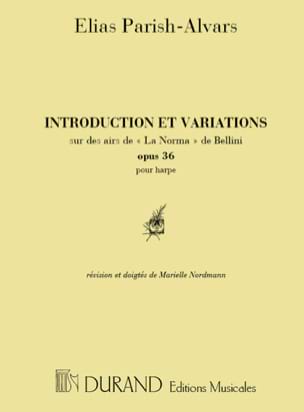 Introduction et Variations Elias Parish-Alvars Partition Harpe