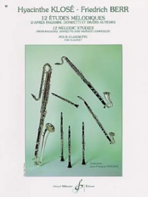 12 Etudes mélodiques - Klosé Hyacinthe / Berr Friedrich - Partition