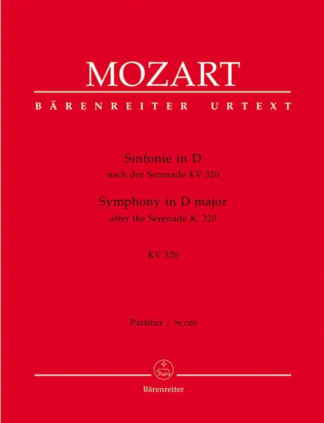 Symphonie D-Dur nach Serenade KV 320 - Score - MOZART - Partition