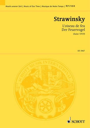 L' Oiseau de Feu STRAVINSKY Partition Grand format