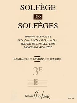 Volume 3E S/A - Solfège des Solfèges Lavignac Partition Solfèges