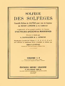 Volume 3F - A/A - Solfège des Solfèges - Albert Lavignac - Partition