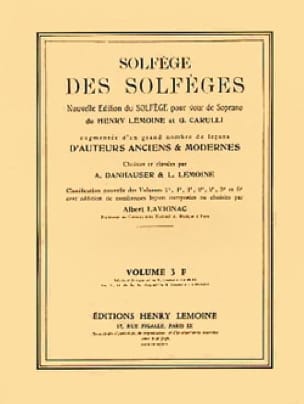Volume 3F - A/A - Solfège des Solfèges - Albert Lavignac - Partition