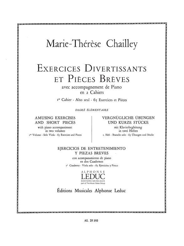Exercices Divertissants et Pièces Brèves Volume 1