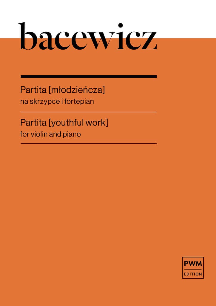 Partita Bacewicz Grazyna Partition Violon