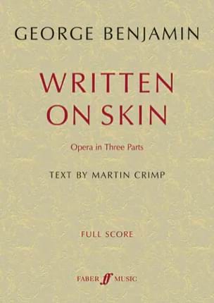 Written on Skin George Benjamin Partition Grand format