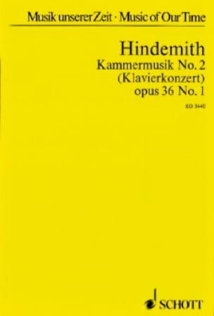 Kammermusik Nr. 2 op. 36 n° 1 - Partitur - HINDEMITH - Partition