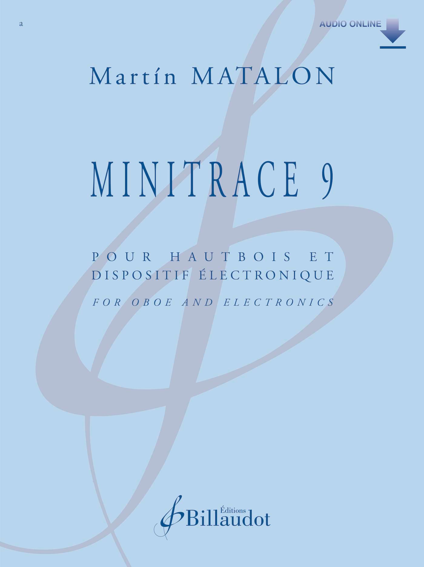 Minitrace 9 - Martin Matalon - Partition - Hautbois