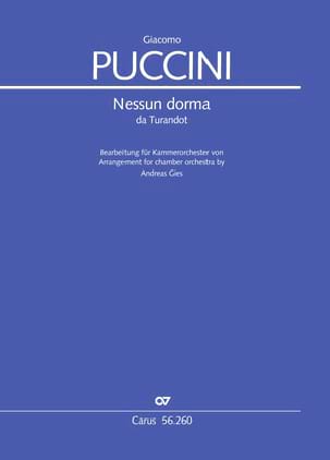 Nessun Dorma PUCCINI Partition Musique de chambre vocale