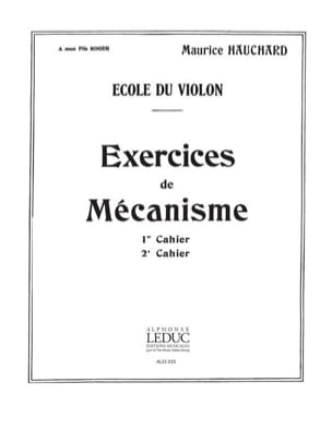 Exercices de Mécanisme Volume 2 Maurice Hauchard Partition Violon