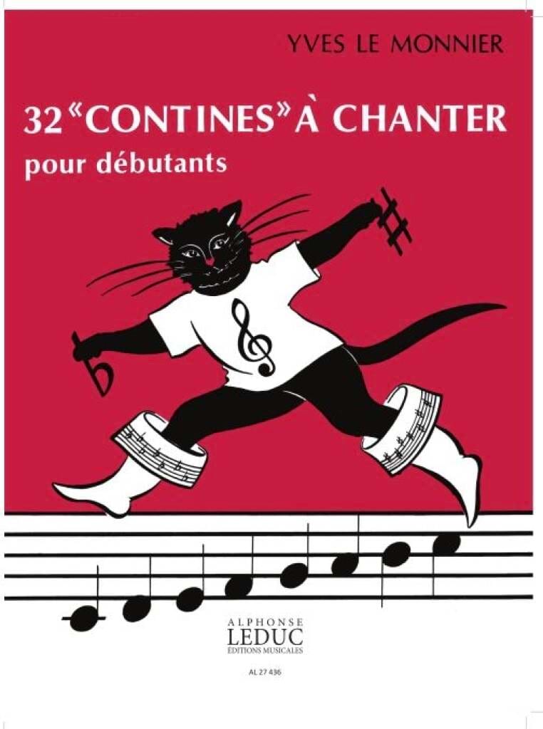 32 Contines A Chanter Pourdébutants Monnier Yves Le Partition Solfèges