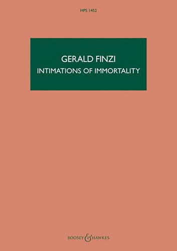 Intimations Of Immortality Op. 29 - Gerald Finzi - Partition