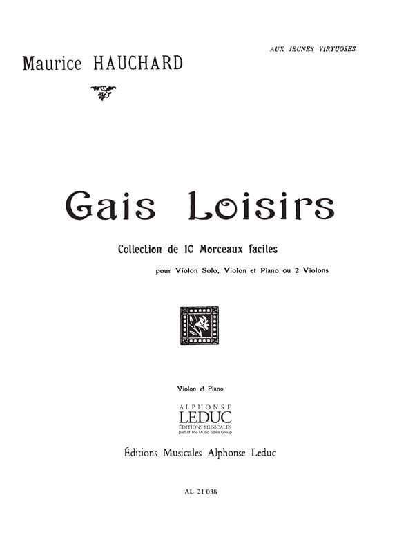 Gais loisirs Maurice Hauchard Partition Violon