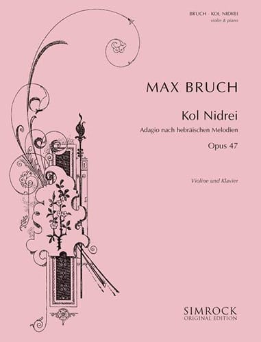 Kol Nidrei op. 47 - Violon BRUCH Partition Violon