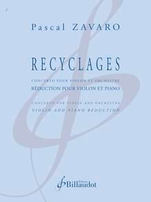 Recyclages Pascal Zavaro Partition Violon