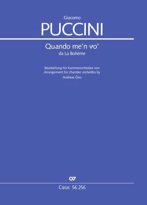 Quando me'n vo' PUCCINI Partition Musique de chambre vocale