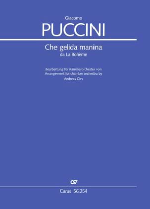 Che gelida manina PUCCINI Partition Musique de chambre vocale