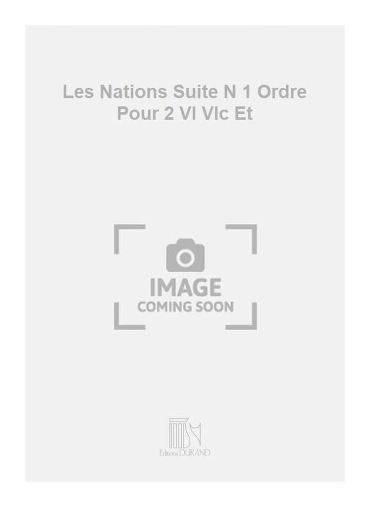 Les Nations - Suite n° 1 La française COUPERIN Partition Quatuors