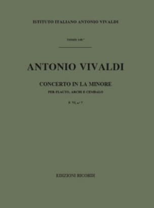 Concerto en la min. - F. 6 N° 7 - Conducteur - VIVALDI - Partition