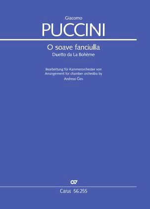 O soava fanciulla PUCCINI Partition Musique de chambre vocale