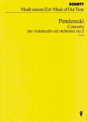 Concerto per violoncello ed orch. n° 2 1982 - Partitur - PENDERECKI
