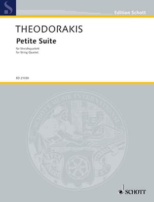 Petite Suite For String Quartet 1952-53 THEODORAKIS Partition Quatuors