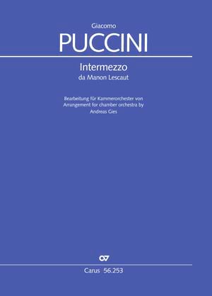 Intermezzo PUCCINI Partition Grand format
