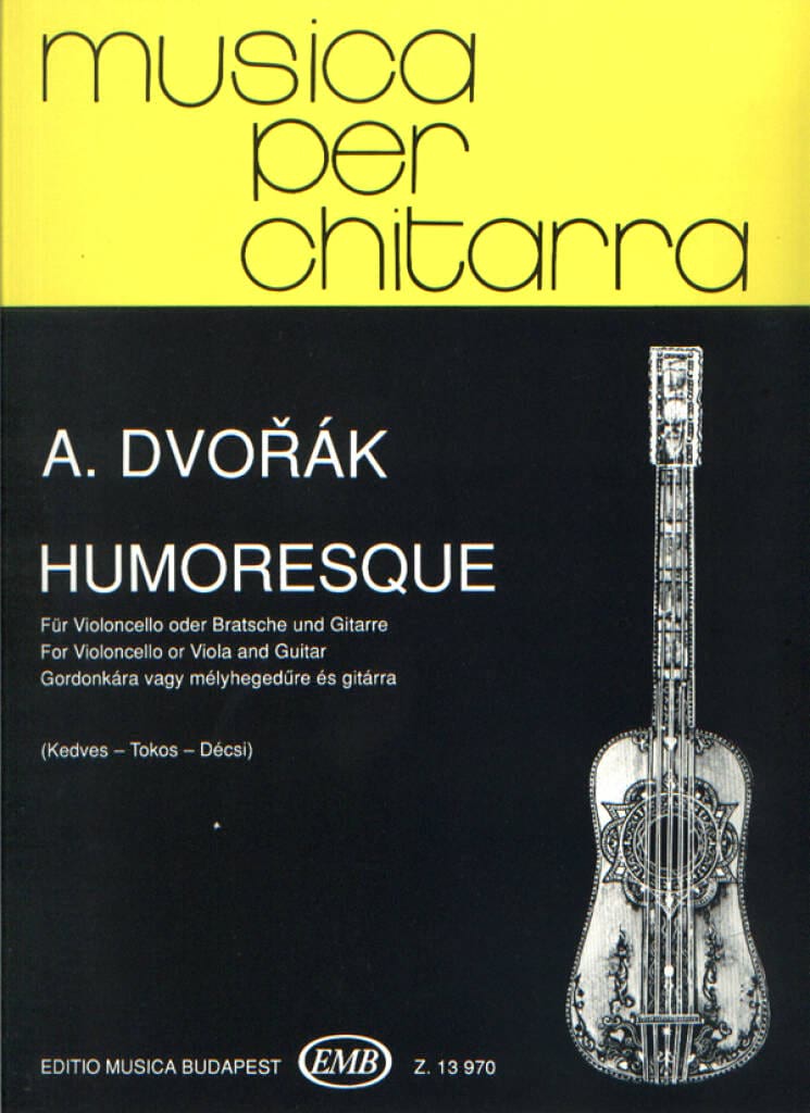Humoresque - Violoncelle et Guitare Antonin Dvorak Partition Duos