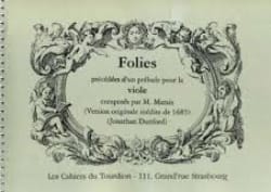 Folies précédées d'une Prélude pour la viole - Marin Marais