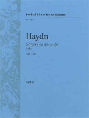 Symphonie Nr. 105 B-dur - Score HAYDN Partition Grand format