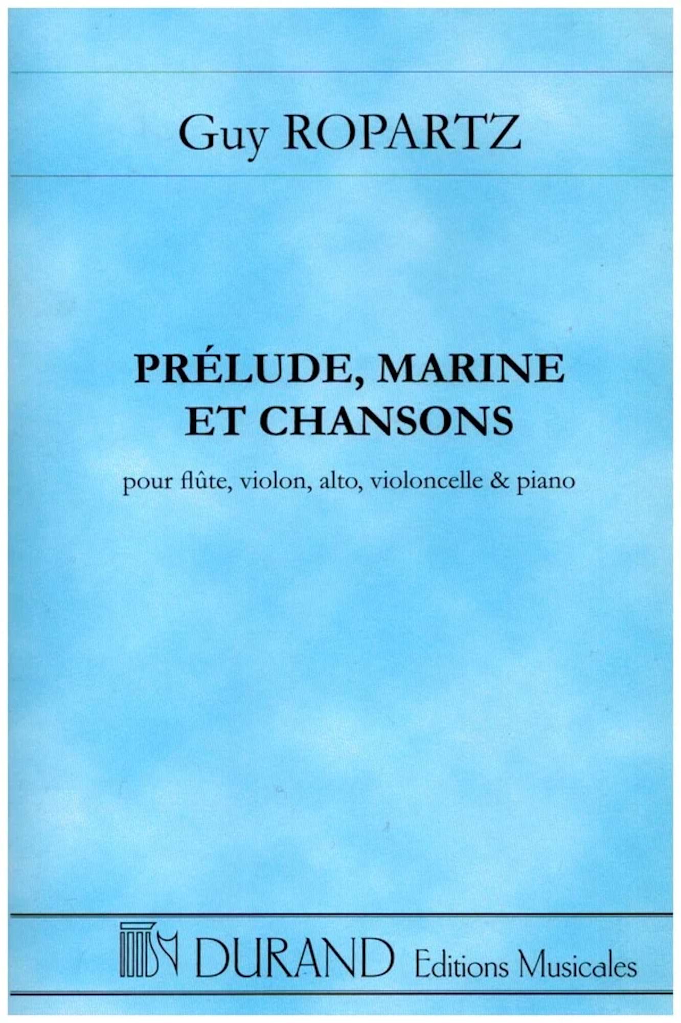 Prélude, Marine et Chansons - Conducteur - Joseph-Guy Ropartz