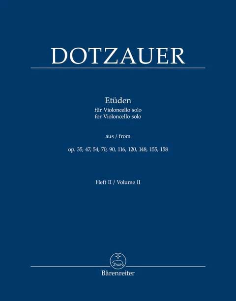 Etudes Vol. 2 - Violoncelle Friedrich Dotzauer Partition Violoncelle