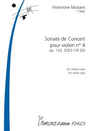 Sonate de Concert N°4 - Violon Florentine Mulsant Partition Violon