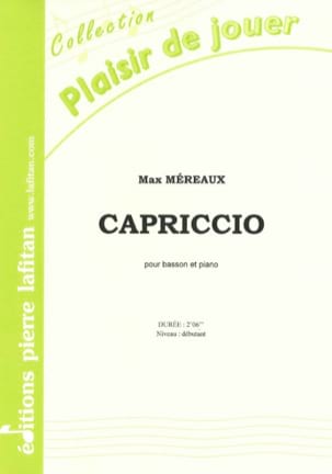 Capriccio Max Méreaux Partition Basson