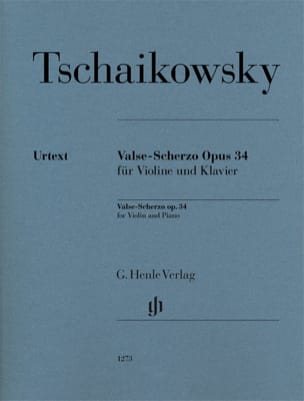 Valse-Scherzo, op. 34 - Violon et piano TCHAIKOVSKY Partition Violon