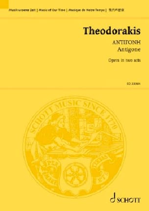 Antigone THEODORAKIS Partition Grand format