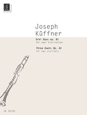 3 Duos op. 81 - 2 Klarinetten Joseph Küffner Partition Clarinette
