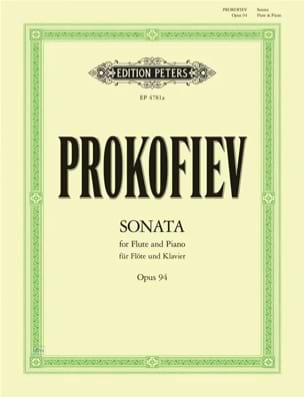 Sonate pour Flute PROKOFIEV Partition Flûte traversière